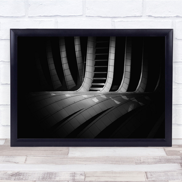 Architecture Jeroenvandewiel Abstract Black and white Organic Wall Art Print
