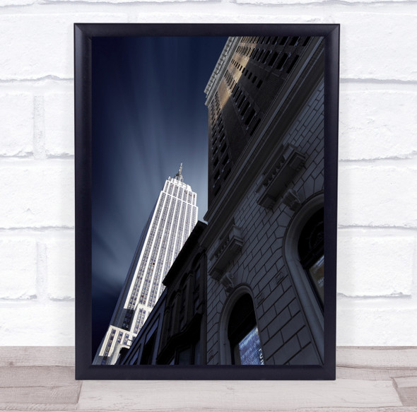 City Manhattan USA Architecture New York NYC Skyscraper Tower Wall Art Print