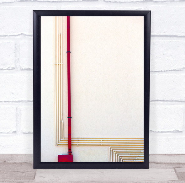 Della Latta Massimo Abstract Architecture Conceptual red pipe Wall Art Print