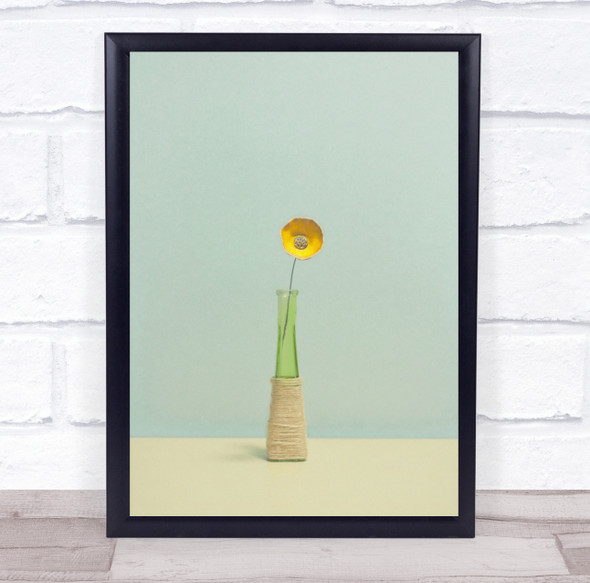 Flower Still Life Flowers Flora Floral Botanical Vase Simple Wall Art Print