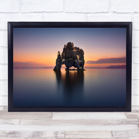 Jesusmgarcia Iceland Islandia Lucroit Hvitserkur Rhino rocks Wall Art Print