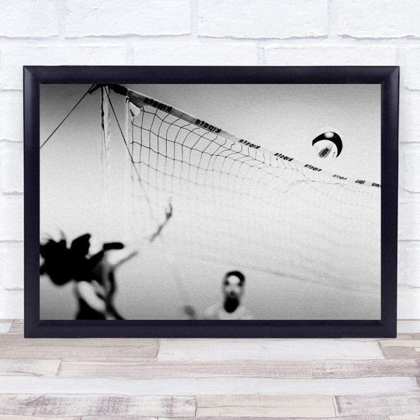 Lensbaby Set Point Beach White Portugal Volleyball Game Sand Wall Art Print