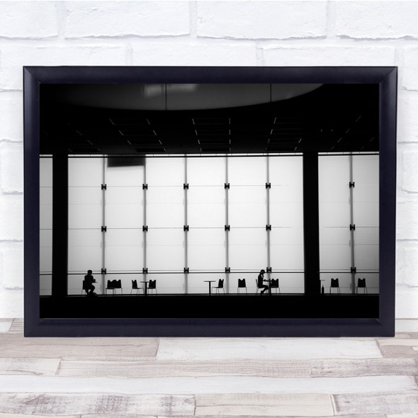 Street photography City Urban Monochrome Architecture Silhouette Wall Art Print