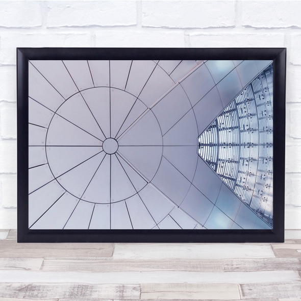 Ufo Modern Futuristic Graphic Geometry Shapes Lines Architecture Wall Art Print