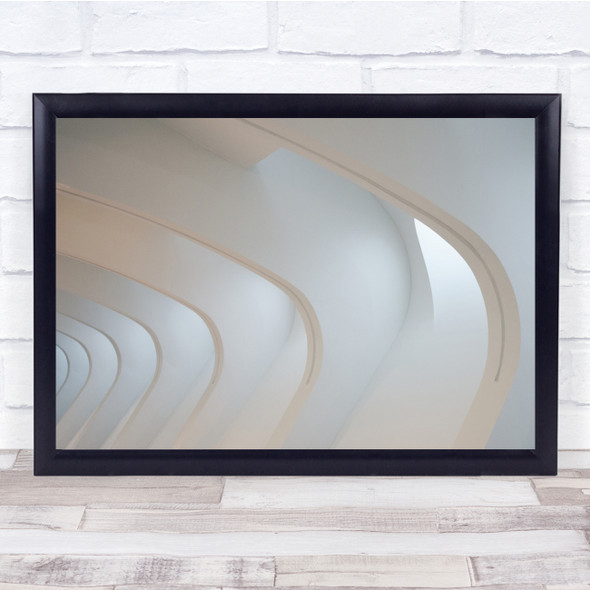 Abstract Arches Arch Curve Curves Repetition Repeat Bright High Wall Art Print