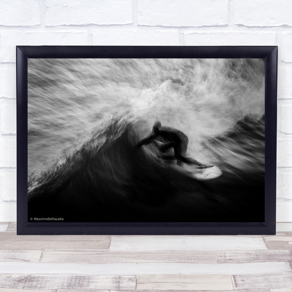 Action Astratto Sport Water Sports Wave Waves Painterly Surfing Wall Art Print