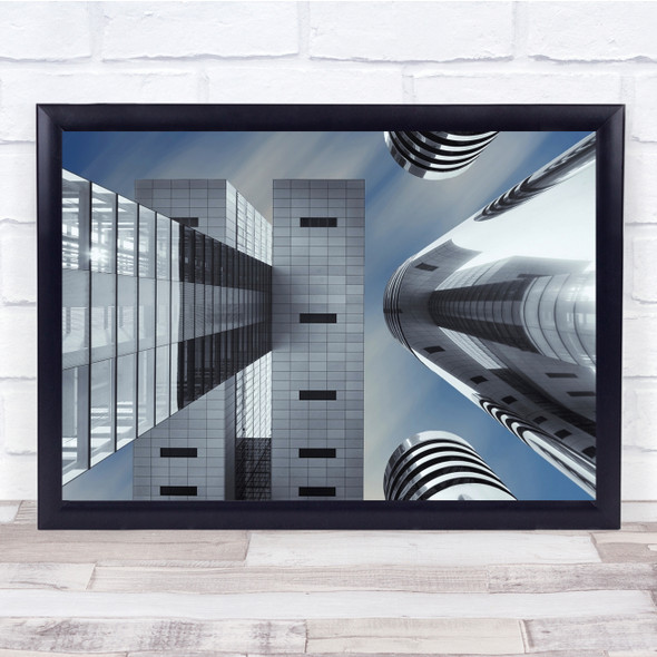 Architecture Building City Cityscape Lines Modern Tower Windows Wall Art Print