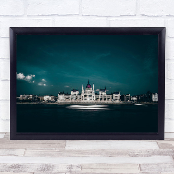 Budapest Parliament Architecture Travel City Urban Palace River Wall Art Print