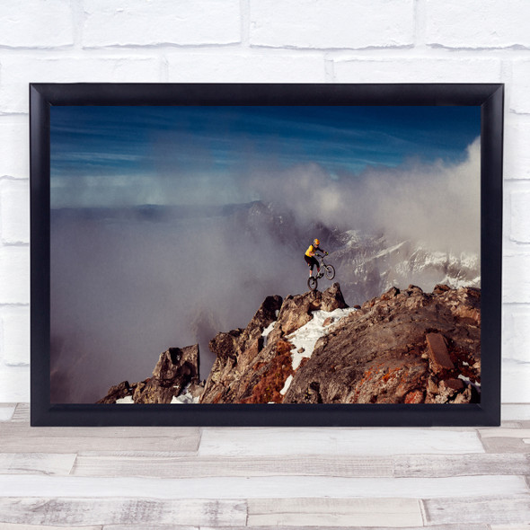 Extreme Sport Performance Slovakia Landscape Sports Ledge Ridge Wall Art Print