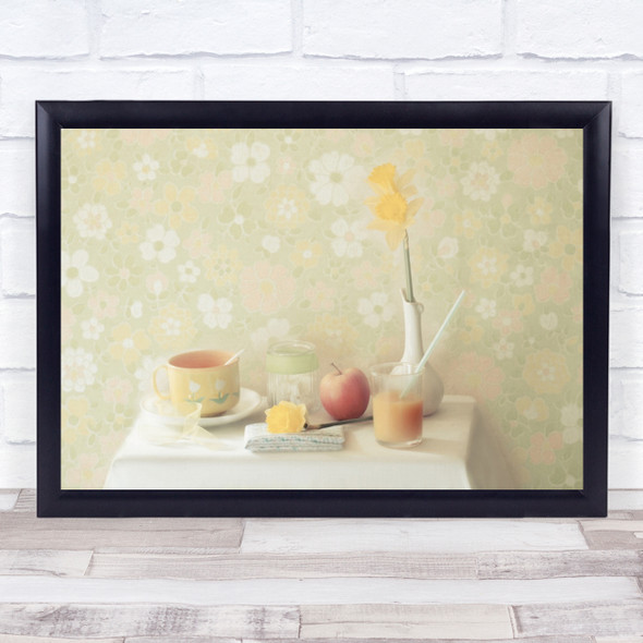 Pastel Colors Wallpaper Flowers Flower Daffodil Daffodils Apple Wall Art Print