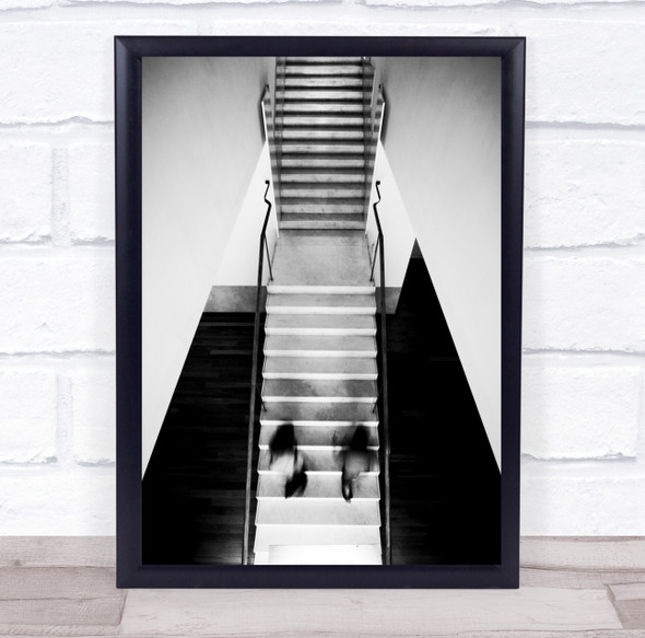 Serralves Porto Stairs Portugal Architecture Staircase Contrast Wall Art Print