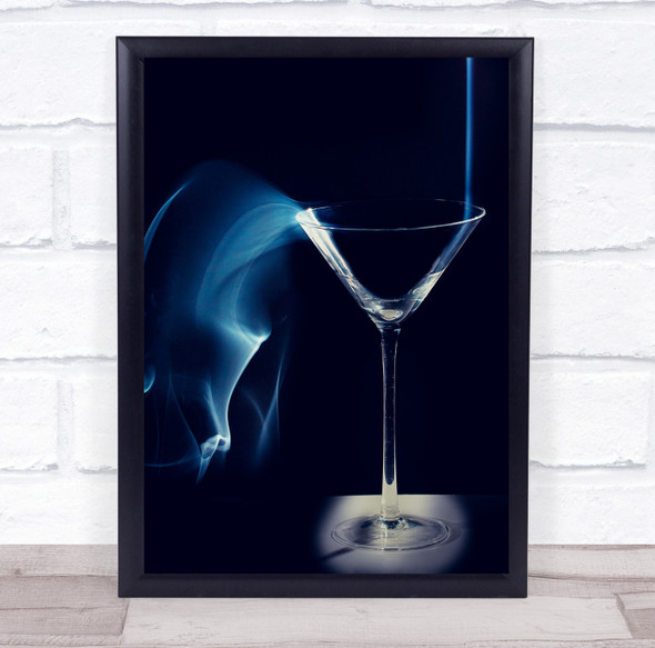 Smoke Glass Abstract Studio Bar Drink Cocktail Still Life Party Wall Art Print