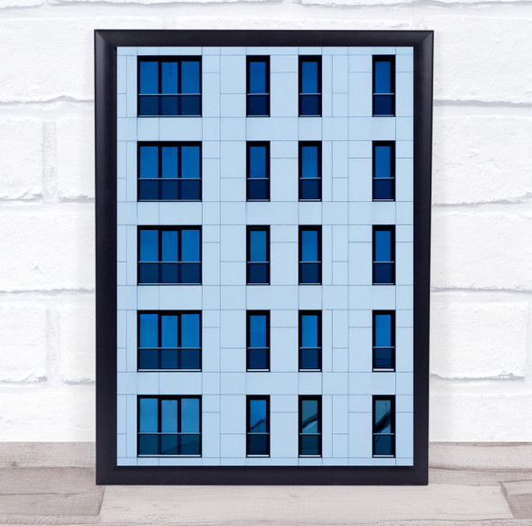 Abstract Architecture Graphic Window Windows House Facade Wall Wall Art Print