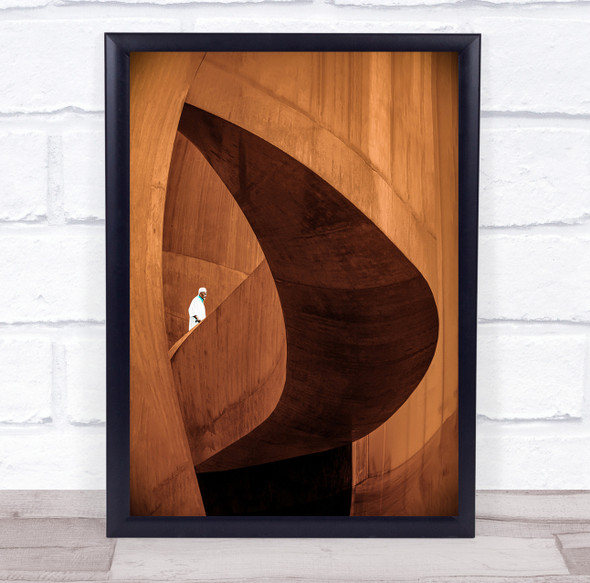 Architecture Abstract Tate Staircase Concrete Minimal Geometry Wall Art Print