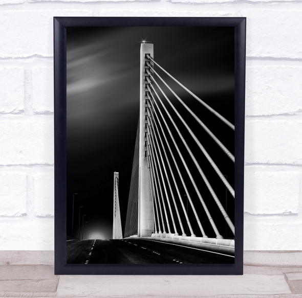 Bridge Abu Dhabi Uae United Arab Emirates Architecture Road Wall Art Print