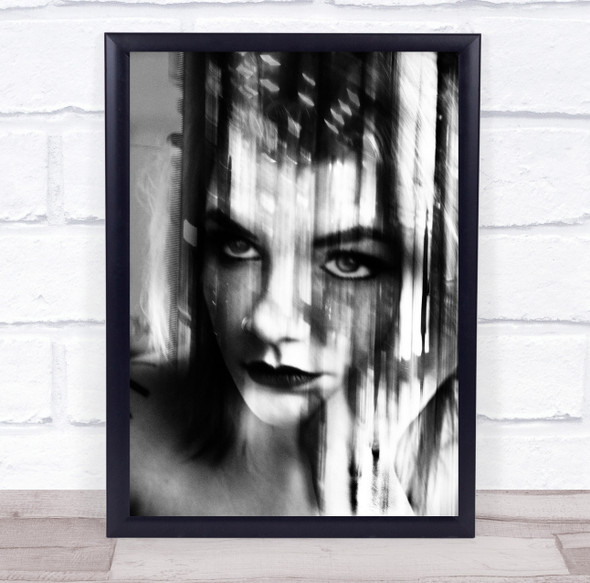 Creative Edit Portrait Double Exposure Cityscape Urban Face Wall Art Print