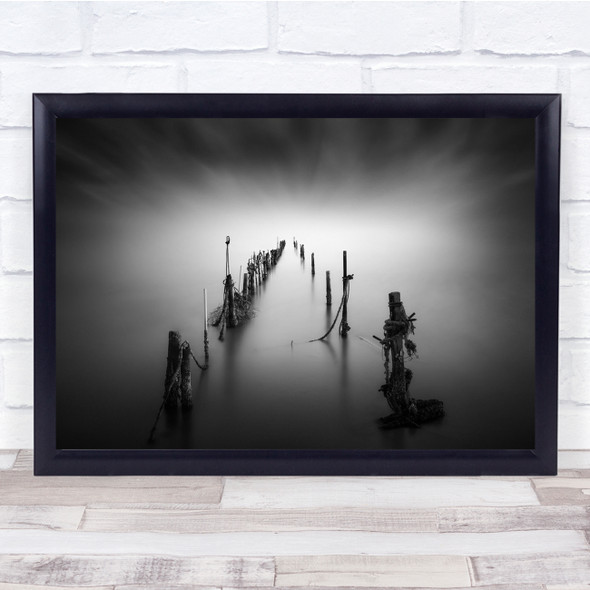 Ebrodelta Tarragona Spain Sticks Post Calm Pole Poles Stick Wall Art Print