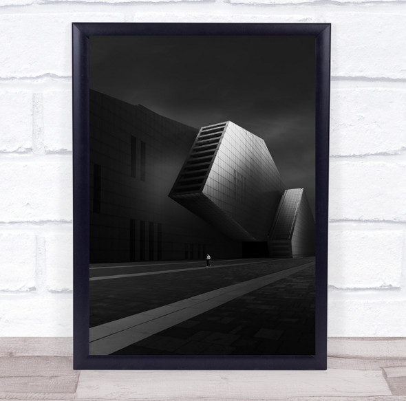 Modern Architecture Building Details Abstract Detail Person Wall Art Print