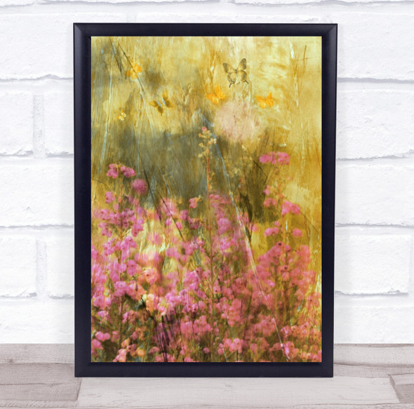 Painterly Summer Season Seasons Flower Flowers Flora Floral Wall Art Print