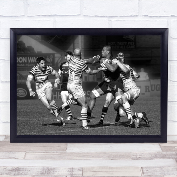 Rugby England Sport Action Wasps Sports United Kingdom Game Wall Art Print