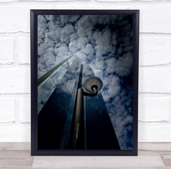 Architecture Building Blue Urban Sky Reflection Skyscraper Wall Art Print