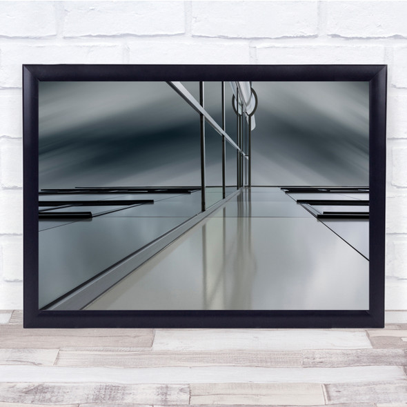 Architecture Lines Building Facade Reflection Abstract Art Wall Art Print