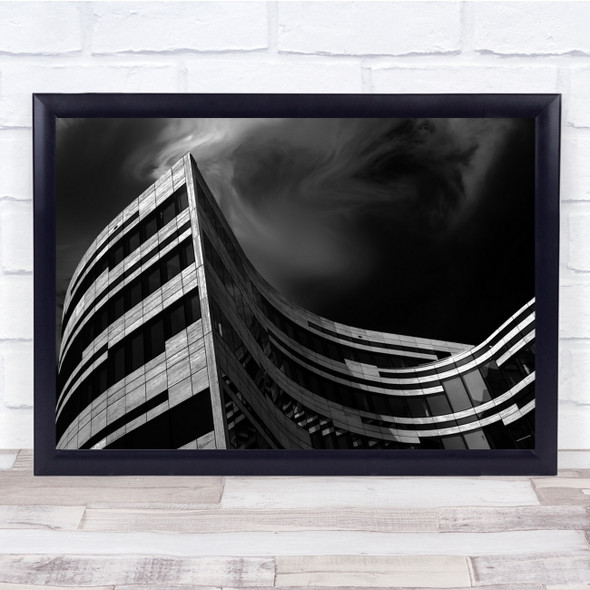 Modern Building Curve Curved Architecture Urban Dusseldorf Wall Art Print