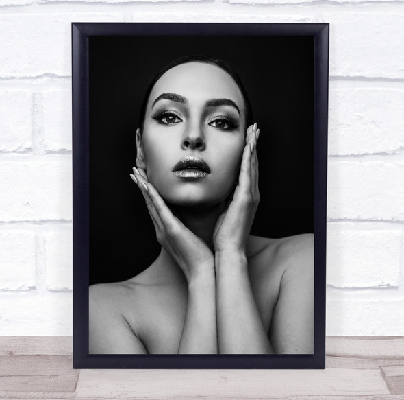 Project Faces Natural Beauty Model Black and white Print - PETTEX1688092