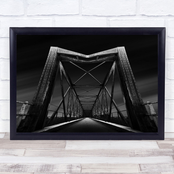 Dark Road Way Architecture Bridge Algeria Low Key Low-Key Wall Art Print