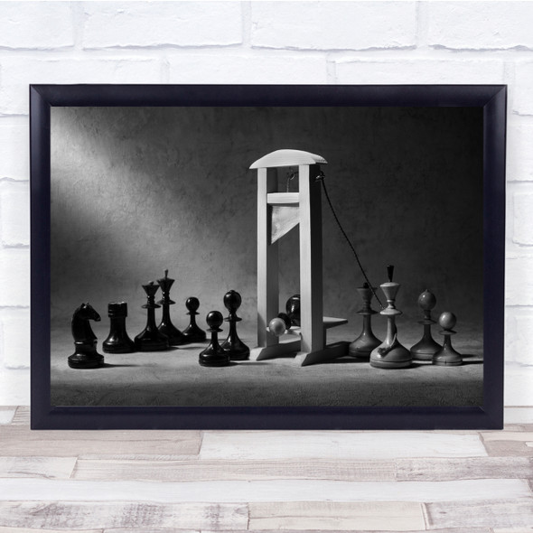 Execution Audience Punishment Crime Chess pieces Sentence Wall Art Print