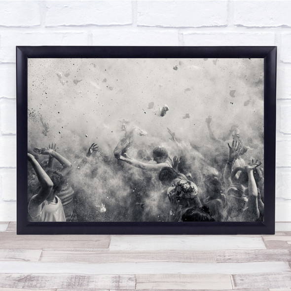 Festival Ritual Ceremony Party Chaos Chaotic Fight People Wall Art Print