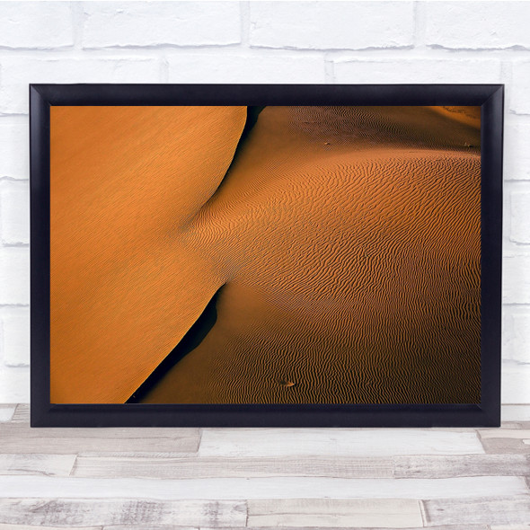 Landscape Abstract Iran Desert Sand Pattern Dune Graphic Wall Art Print