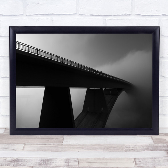 Mist Bridge Man Road Empty Dark Dawn Return The Revenant Wall Art Print