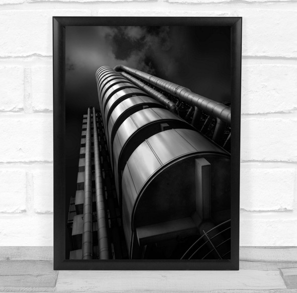 London City Architecture Industry Industrial Pipe Pipes Piping Wall Art Print