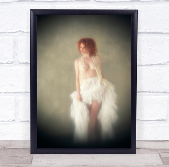Painterly Fine Art Nude Nudes Naked Erotic Sexy Body cape Body Wall Art Print