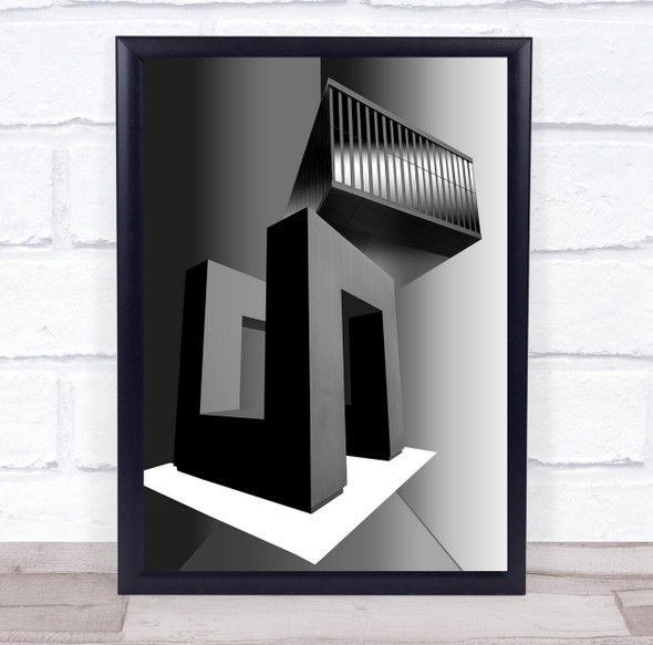 Architecture Abstract Urban Nanotech Wall Art Print