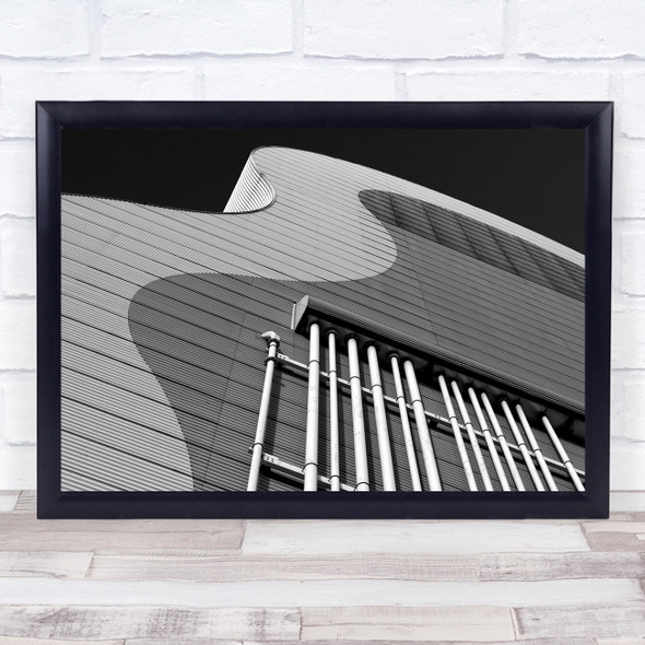 The Waves up shot architecture poles Wall Art Print