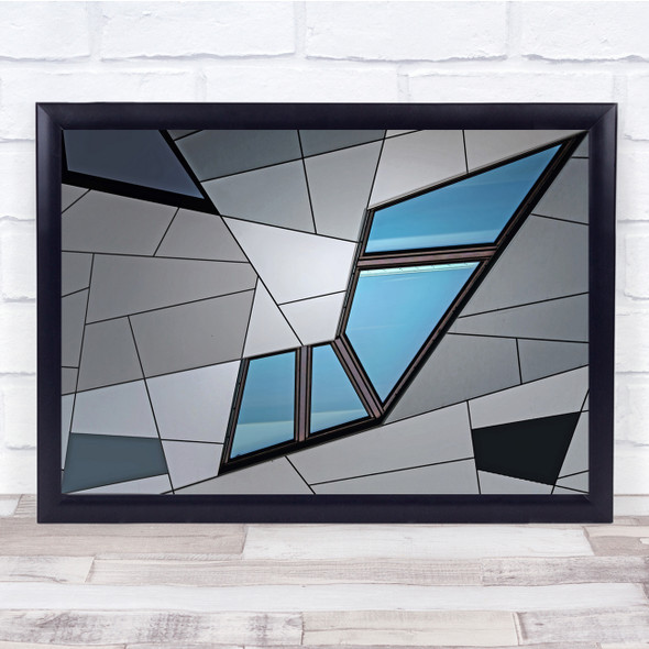 Abstract window architecture shapes Wall Art Print