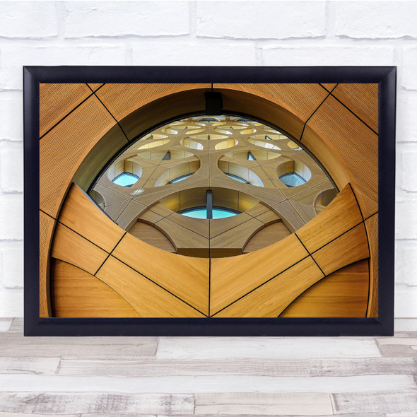 See Through Holes Architecture Wood Wall Art Print