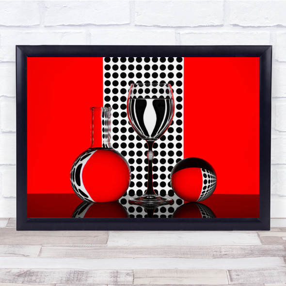 Spotted Refraction Mirrors Patterns Wall Art Print
