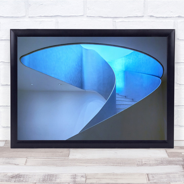 Stairway To The Blue Light Abstract Wall Art Print