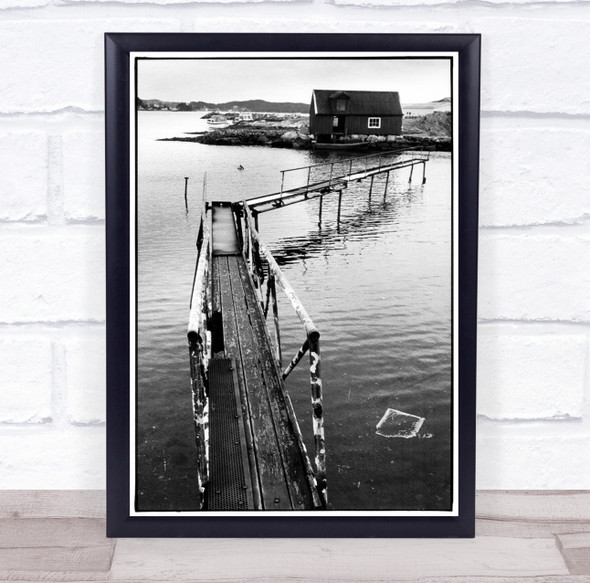 Tribute Hitchcock Norway lake house Wall Art Print