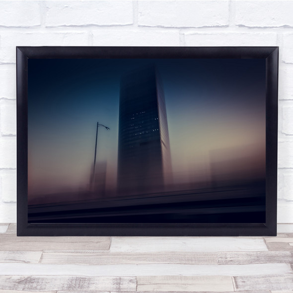 Blurry Soft Cityscape Urban Double Wall Art Print