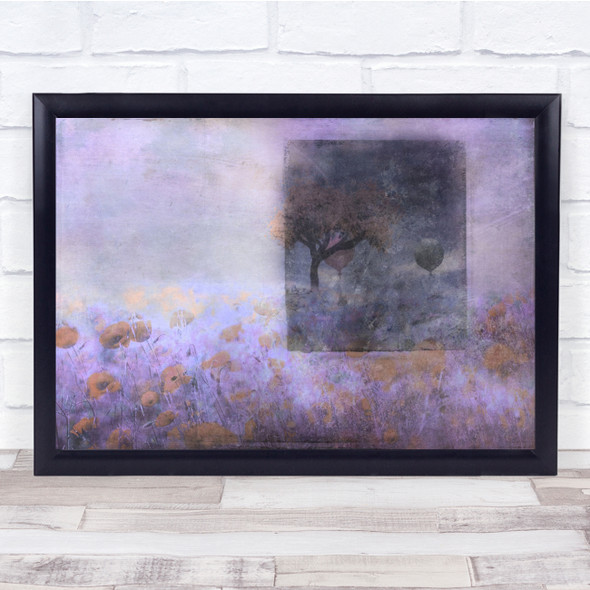 Another World tree abstract flower Wall Art Print