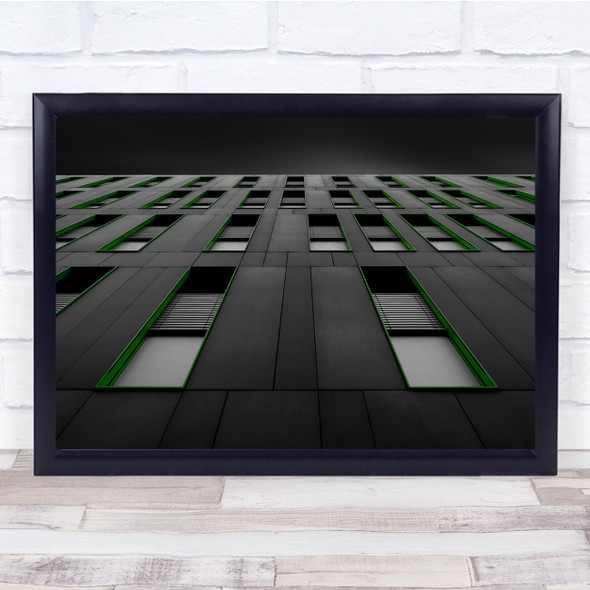 Architecture Green Colors building Wall Art Print