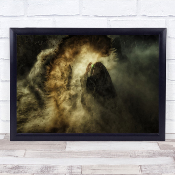 religion nun snad dust mood Scream Wall Art Print