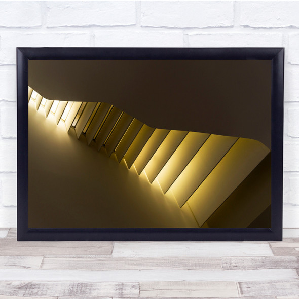 The Way Light Falls Stairs Ceiling Wall Art Print