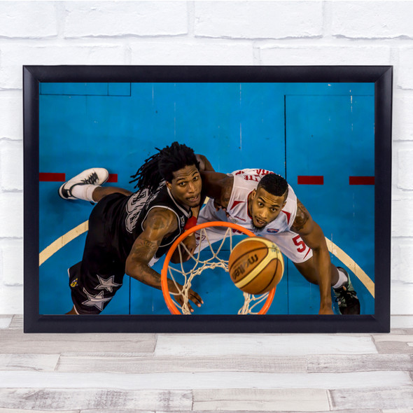 Basketball Play Game Sport action Wall Art Print