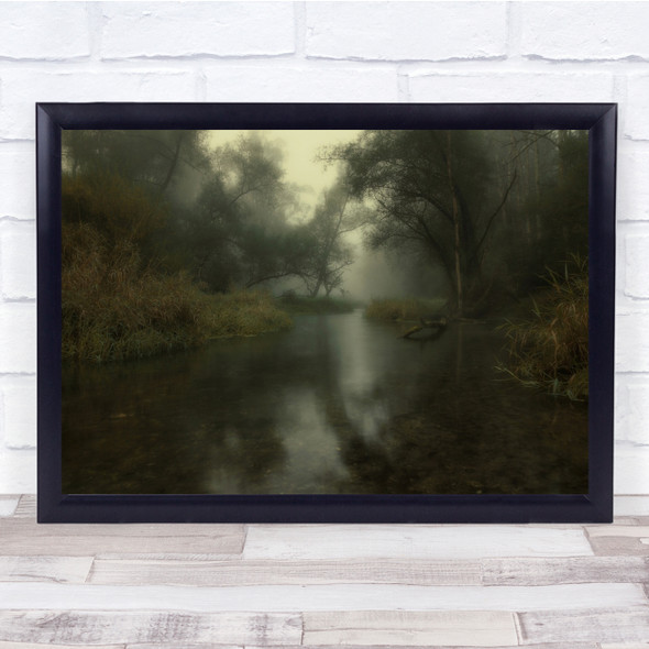 Early Fall A Silence trees forest Wall Art Print