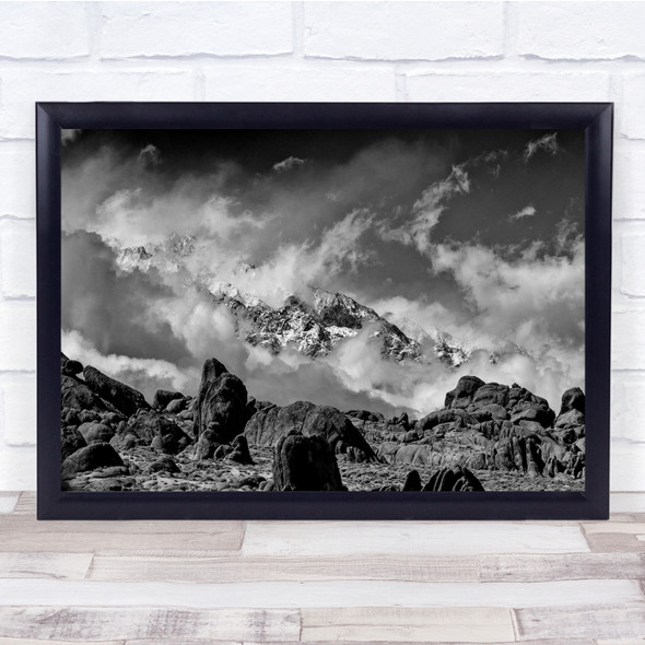 Passing Storm mountains landscape Wall Art Print